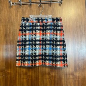 Milly Plaid Mini Skirt Size 4